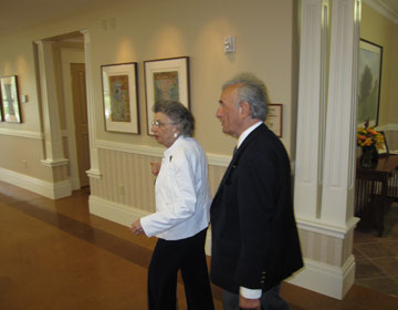 Professor Elie Wiesel with Board President Edith Everett